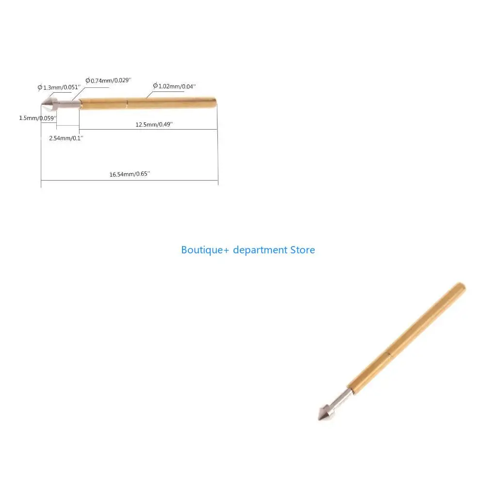 E1PD Length 16mm Spring Contact Probe Round for Head Pin for PCB Testing Spring Test