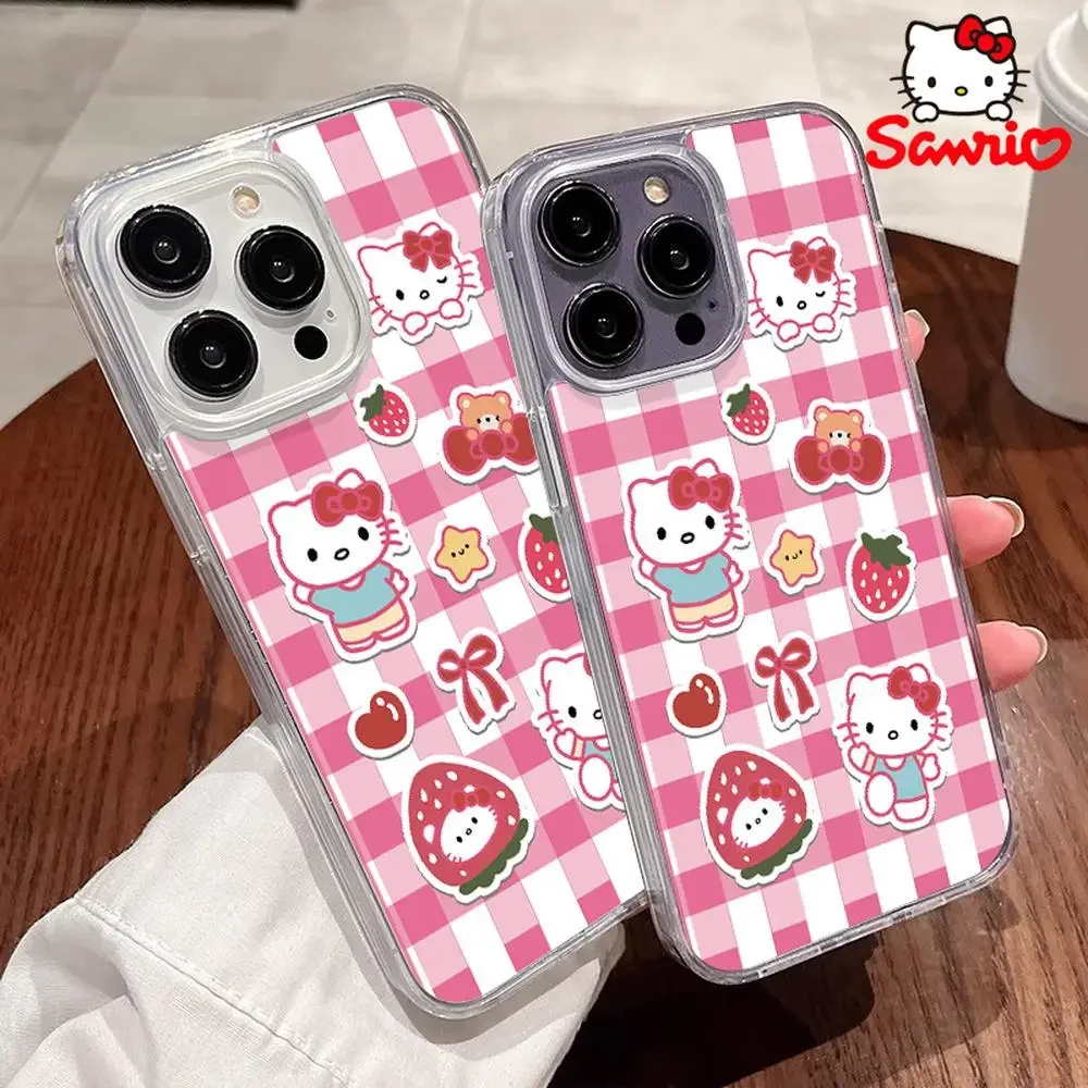 Kitty Katze Handyhülle Iphone 16/15/14/13/12/11/x/xs/xs Max Frau Handyhülle Shell Hello Kitty Kawaii Accessoire Geburtstagsgeschenk