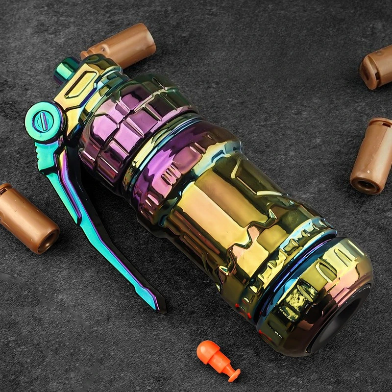 المعادن تململ الأسطوانة سبينر إخراج مسدس البنادق الميكانيكية المنزلق دفع بطاقة EDC تخفيف الإجهاد لعبة لتخفيف الضغط الكبار مكافحة القلق #1