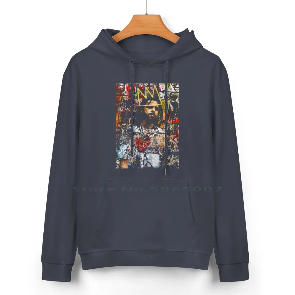 J Cole Portrait Pure Cotton Hoodie Sweater 24 Colors Jcole Hiphop Dreamville Artist Rapper Love Icon Tribute Portrait Lyricist