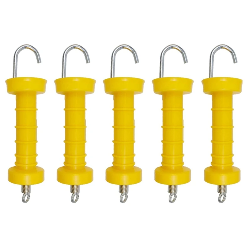 5 Pcs High Quality Electric Fence Gate Handle Insulated Spring Handles Plastic Door Handle Ranch Fence Accessories