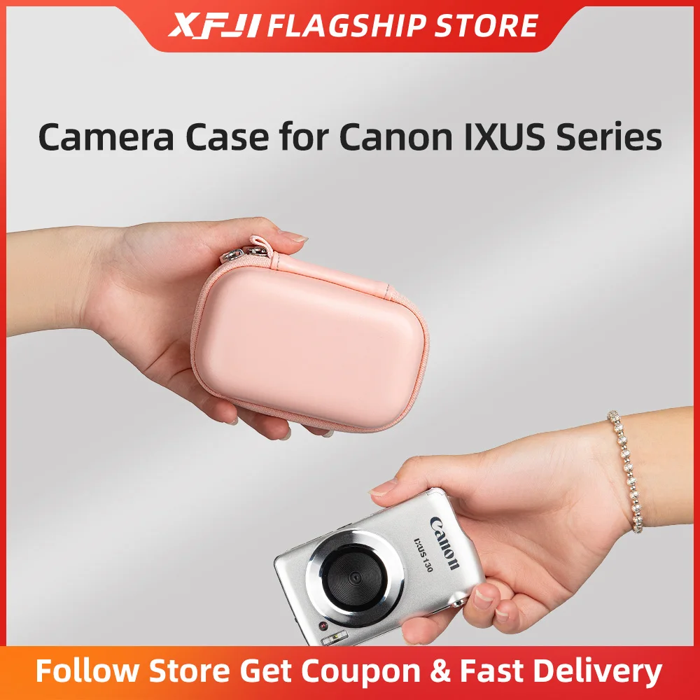EVA Mini Camera Hard Shell Carrying Case, Shockproof Storage Box Compatible with Sony Canon Fuji CCD Cameras
