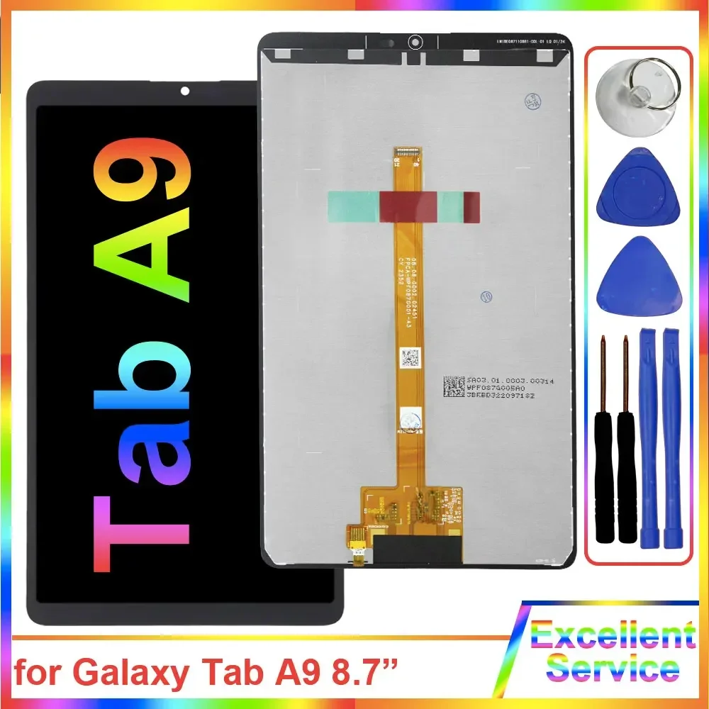 

New Tested LCD for Samsung Galaxy Tab A9 X115 LCD Display Touch Screen Panel Assembly for Samsung Tab A9 X110 LCD Replacement