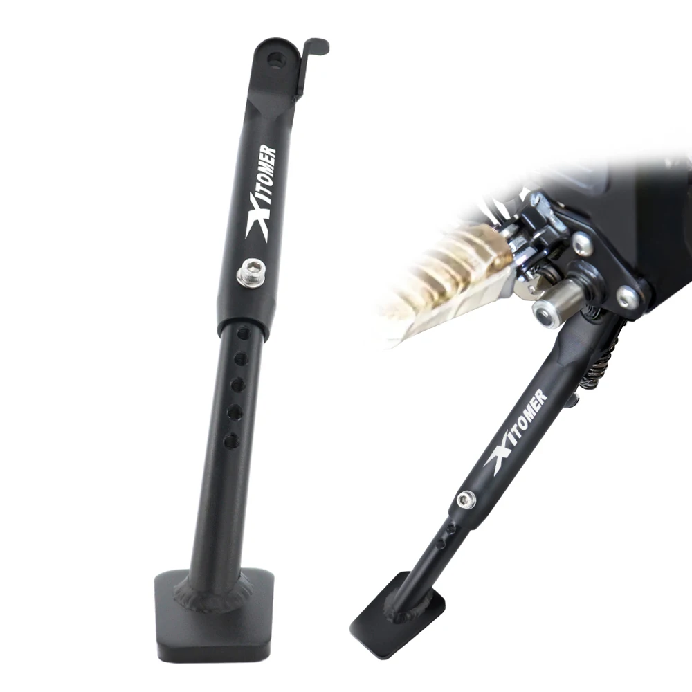 

Motorcycle Adjustable Kickstand Sidestand Parking Fit For Suzuki V-Strom 650 DL650 2012-2023 2024 Foot Side Support Stand Holder