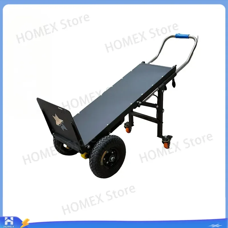 Electric Stair Climbing Hand Truck Ultra Light Silent Dolly for Moving Bottled Water Heavy Duty Folding Cart Logistics