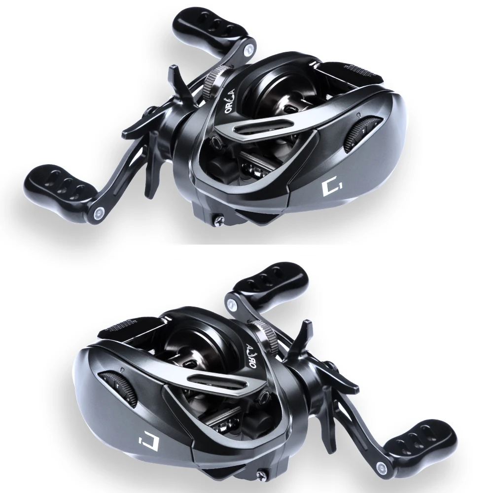 FISHINGFANS ORCA C1 Salzwasser-Baitcasting-Rolle Baitcaster 5+1BB Baitcasting-Multiplikator-Spule Tief- und Flachspule Angelrolle – Detail 3
