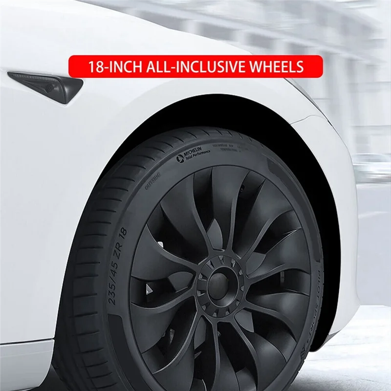 copriruota-modello-3-da-18-pollici-accessori-di-ricambio-per-coprimozzo-completo-per-tesla-model-3-nero-opaco