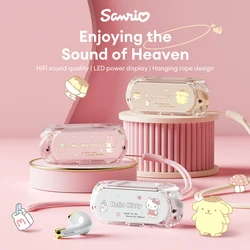 Miniso Sanrio YP-72 słuchawki Bluetooth wysokiej jakości redukcja szumów Kawaii Hello Kitty zestaw słuchawkowy śliczne My Melody muzyczne słuchawki douszne nowość