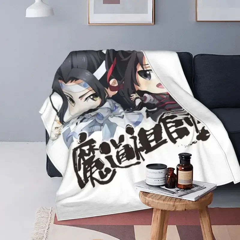 

Mo Dao To Shi Blanket's Flannel Autumn/Winter Wei Wuxian Breathable Lightweight Throw Blanket for Home Car Bedspread