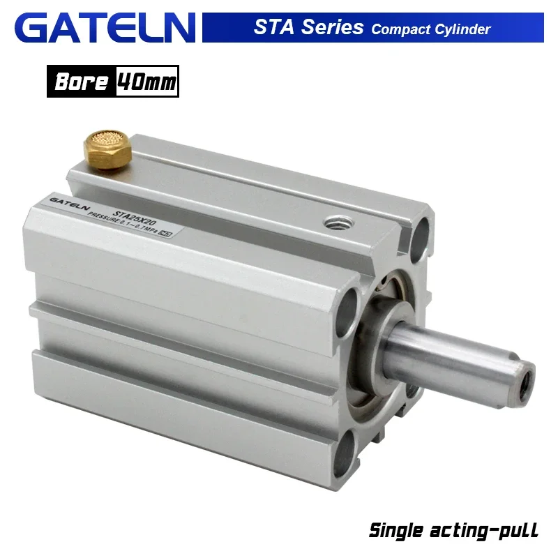 STA40 series Compact cylinder single acting-pull Spring extension STA40X10 STA40X30-S-B