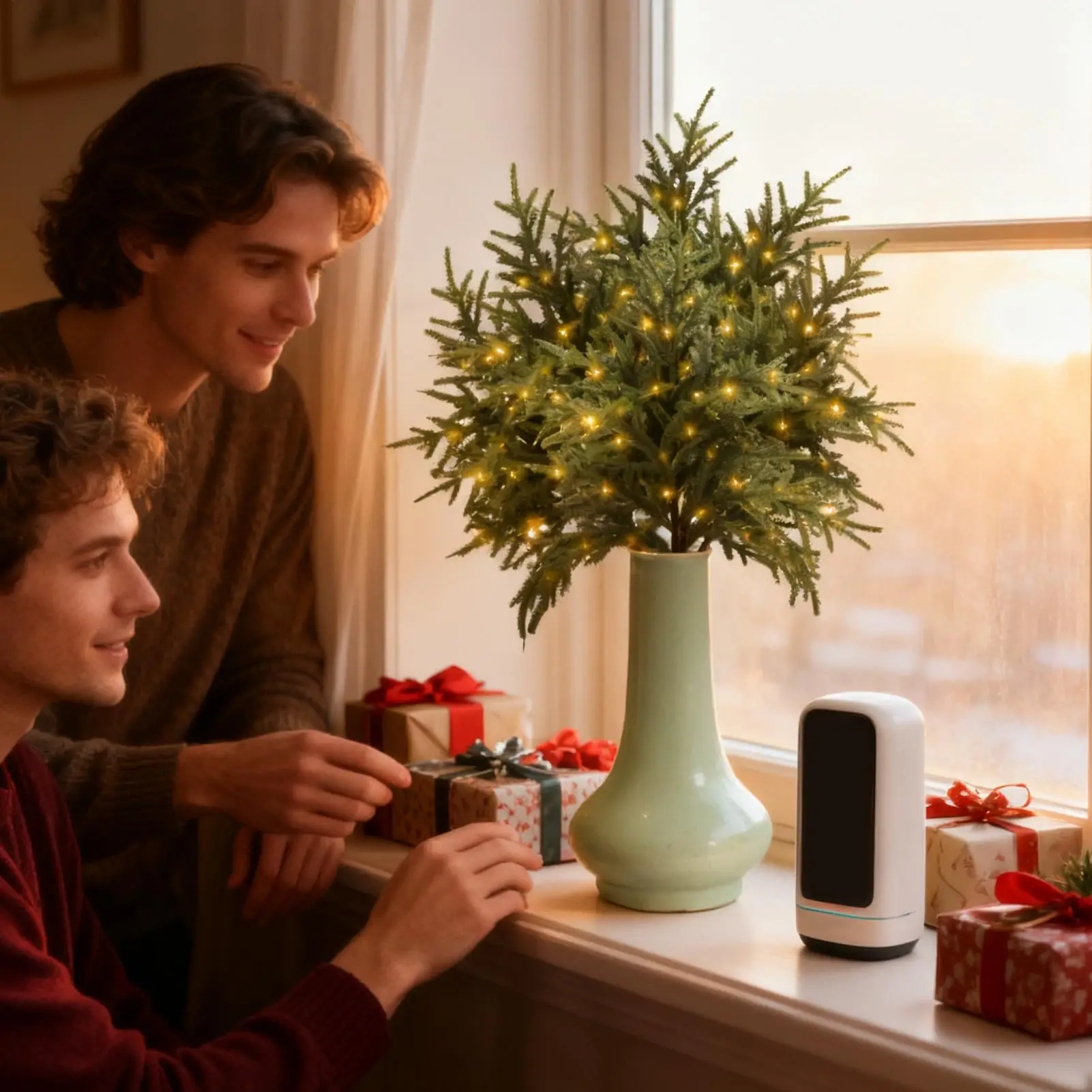 

Pine Branches Table Decorations Green Plants With Led Light Christmas Lighted Branches For Vases For Outdoor Indoor Porches