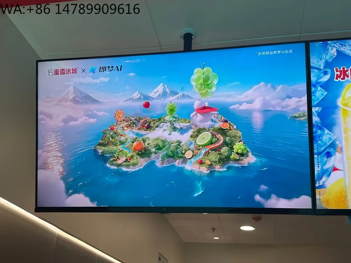 Custom-built LED Displays With Waterproof Protection 55-Inch Ultra Thin Indoor Digital Signage Slim Wall Mounted LCD Display For