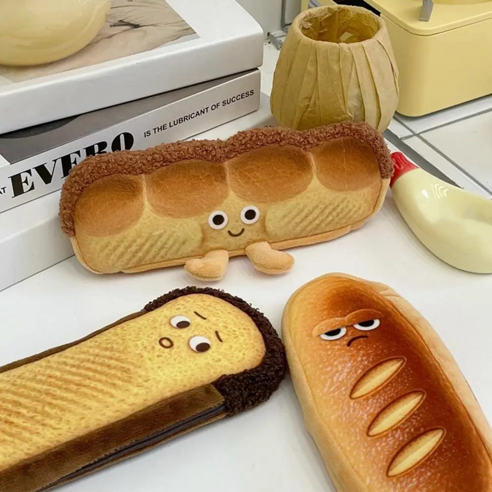 女の子のためのカワイイぬいぐるみペンシルケース、かわいい漫画のトーキング、大容量の文房具、化粧品収納バッグ、学校への戻るギフト