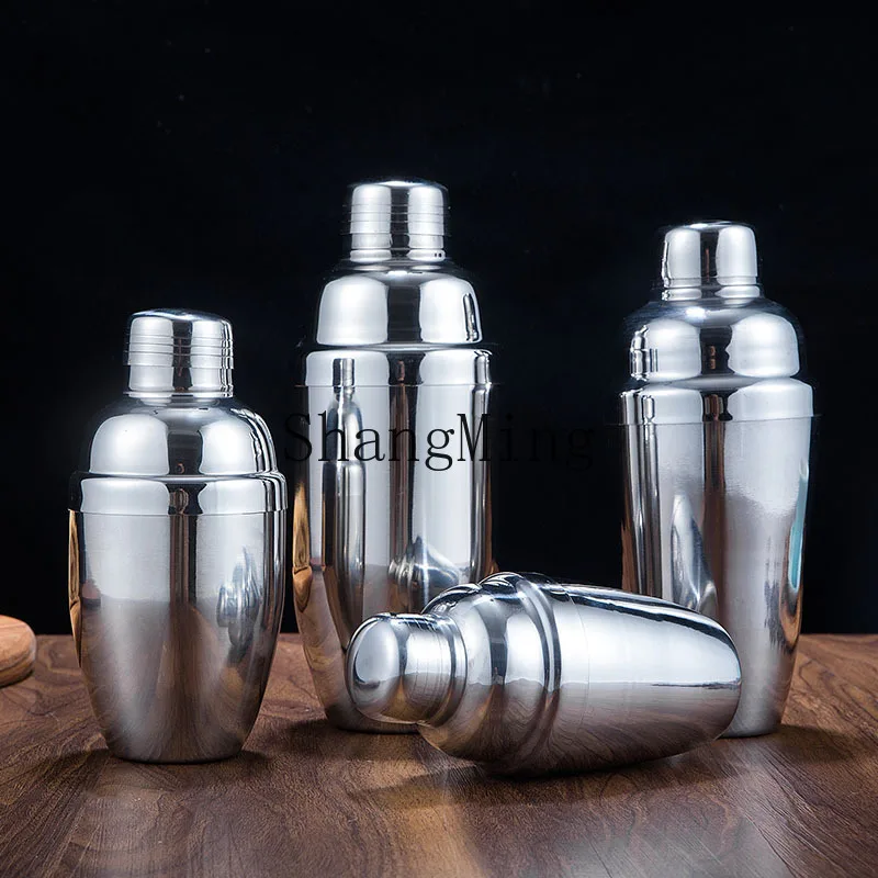 

DSA Stainless Steel Mixer Shaker Bar Hand Crank Milk Tea Cup Modern and Minimalist