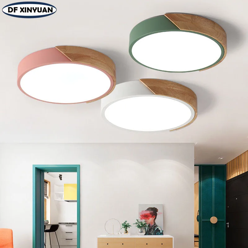 Modern Color LED Ceiling Light Living Room Bedroom Children' Room Decorative Lights Kitchen Ceiling Pendant Light Factory Outlet