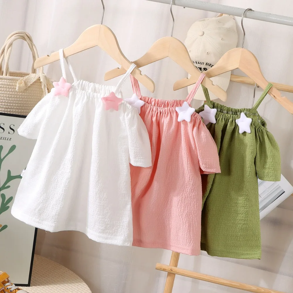

Girls Boys Short-sleeved T-shirt Summer Baby Fashion Top Lovely Children Casual Hoodie Clothing Lovely Ins Gifts for Kids