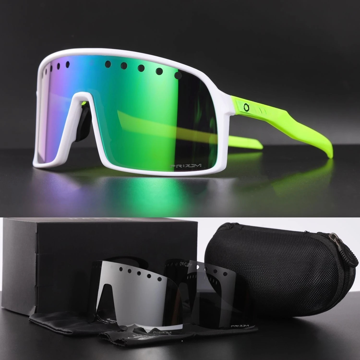 

9406B Cycling Glasses Perforated Outdoor Sports Sunglasses UV Protection Goggles Cycling Running Mountaineering