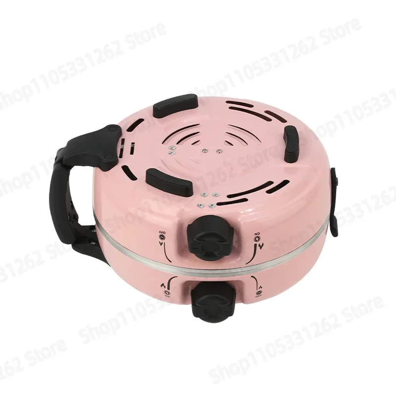 Shell Shaped Pink Cassette Stove Double Burner Portable Folding Camping Gas Burner for Picnic
