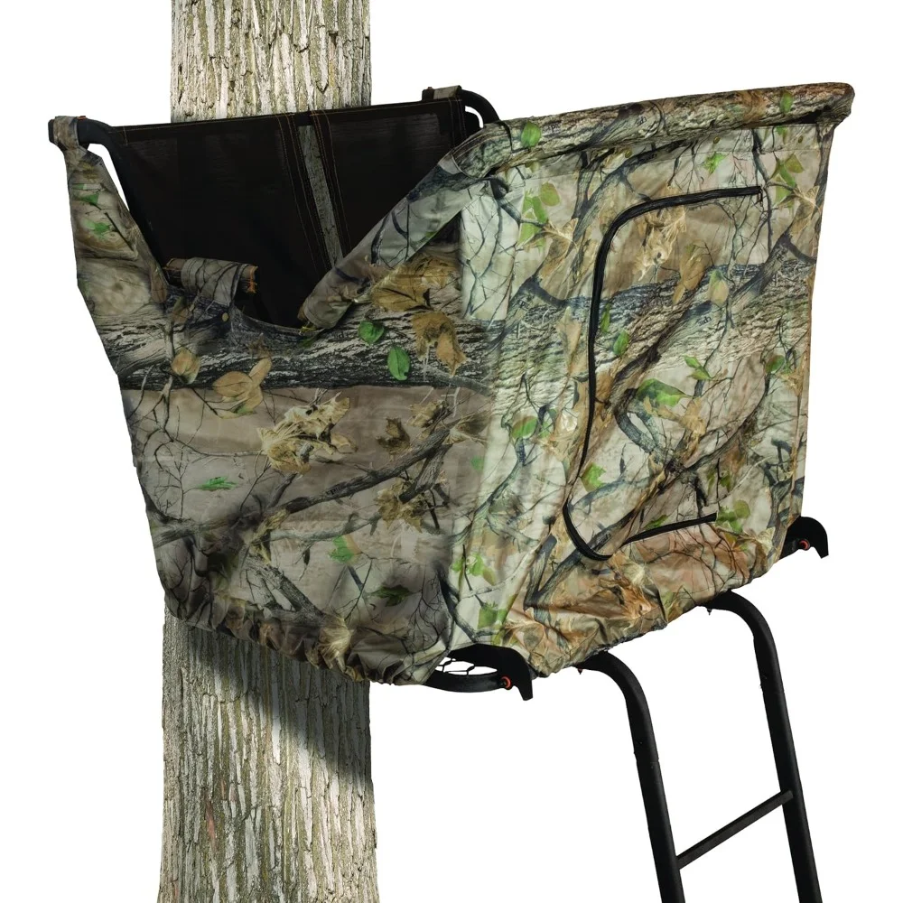 

Made to Fit Blind Kit Fitting Partner Stand, Camo，Installation is quick and easy with the use of snaps and bungee cords.