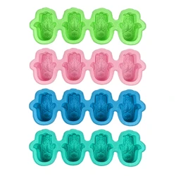 Hamsa Hand Mold Set Ashtray Resin Silicone Mold Soap Dish Resin Silicone Mold Epoxy Resin Hamsa Mold for Resin Craft Art