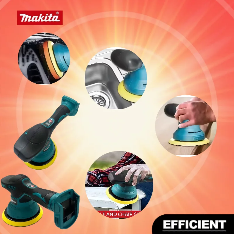 

Makita Digital Display Cordless Car Polisher 8 Gears Electric Polisher Auto Car Waxing Polishing Machine Tool