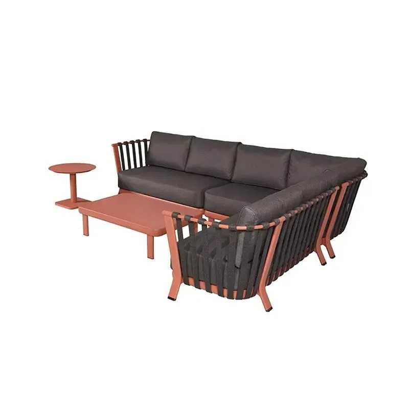 for Banan Wholesale Latest Design Style Modern Aluminum Outdoor Terrace Sofa Garden Furniture Set