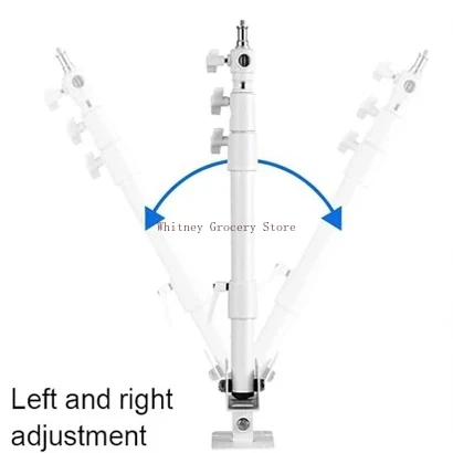 Selens White Wall Mount Light Stand Boom Arm Photo Studio Kits Wall Bracket Photography Accessories For Ring Light Live Stream