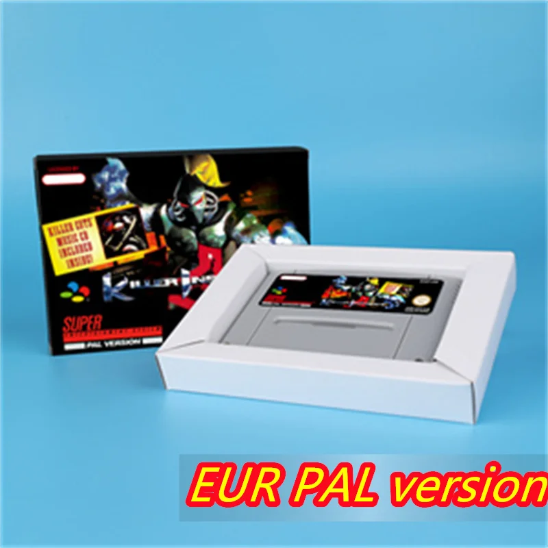 من أجل القاتل غريزة 16bit لعبة بطاقة ل EUR PAL نسخة SNES لعبة فيديو وحدة التحكم #1