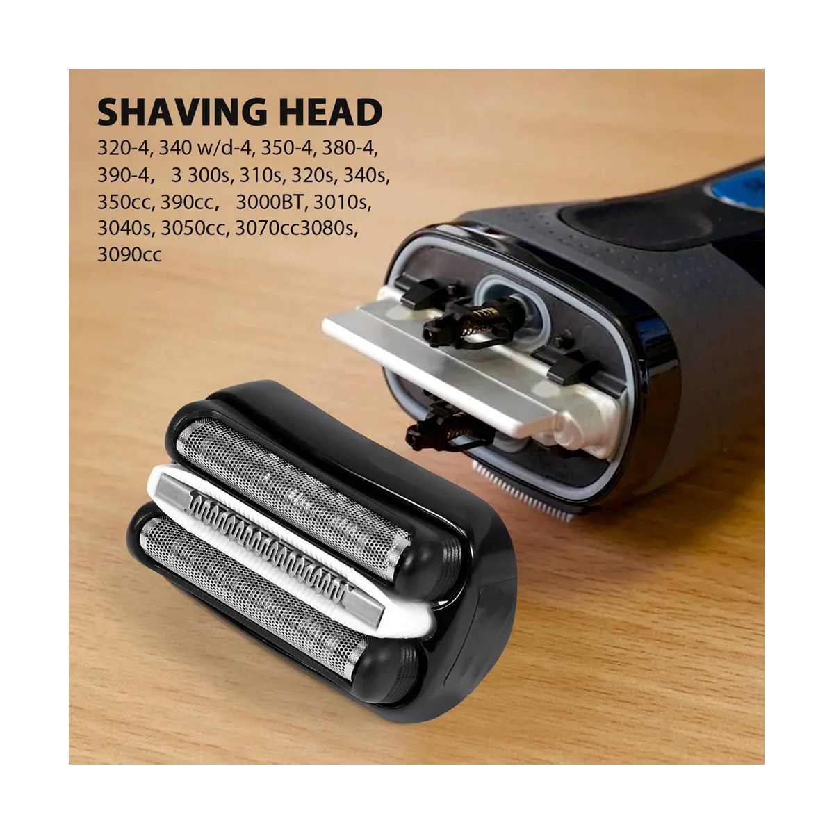 رأس بديل لماكينة حلاقة براون ، سلسلة 32B 3 ، 3000S ، 3010S ، 3020S ، 3030S ، 3040S ، 3050Cc ، 3070Cc ، 3080S ، 3090Cc ، 320 330