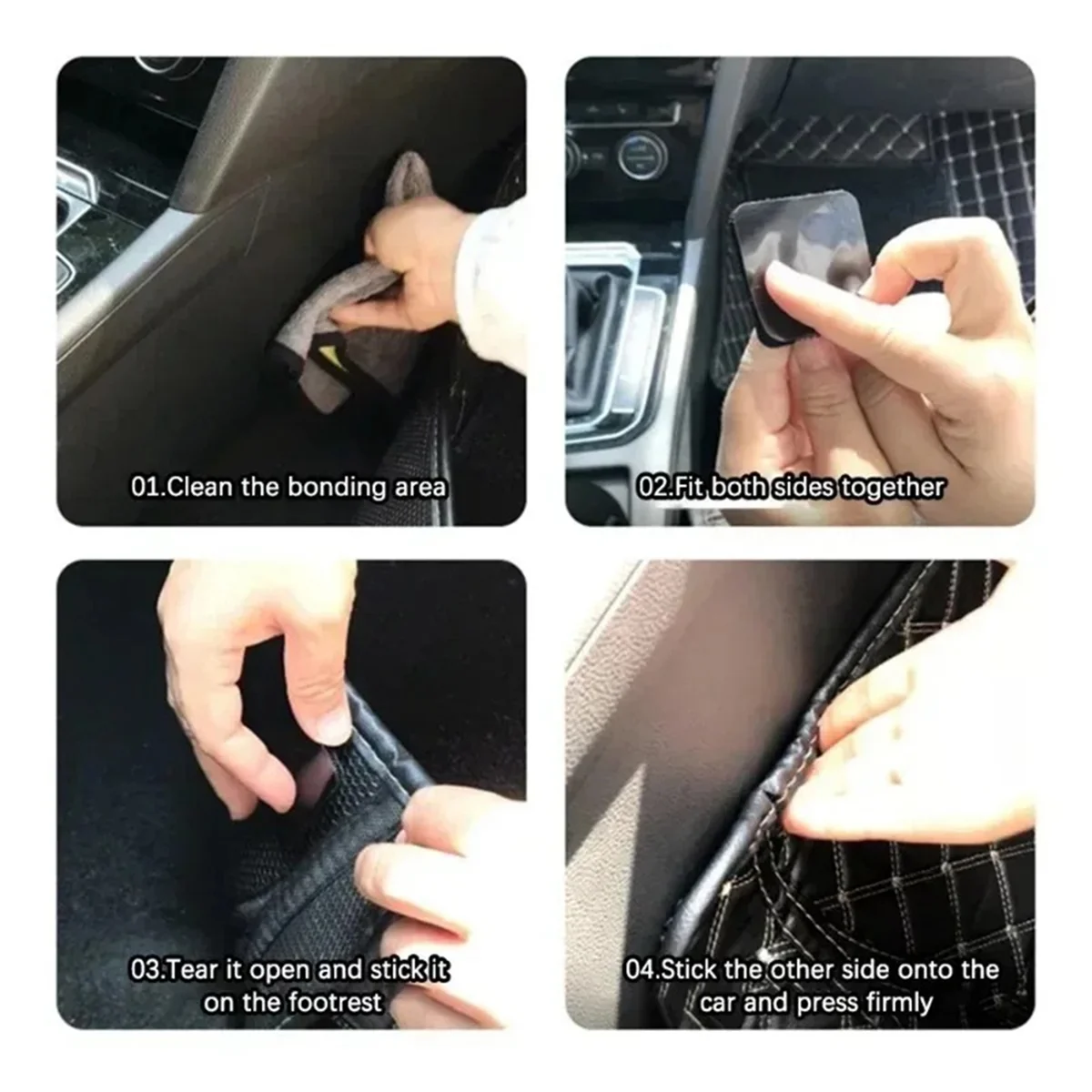 New Carpet Fixing Stickers Double Faced High Adhesive Car Carpet Fixed Patches Home Floor Foot Mats Anti Skid Grip Tapes A