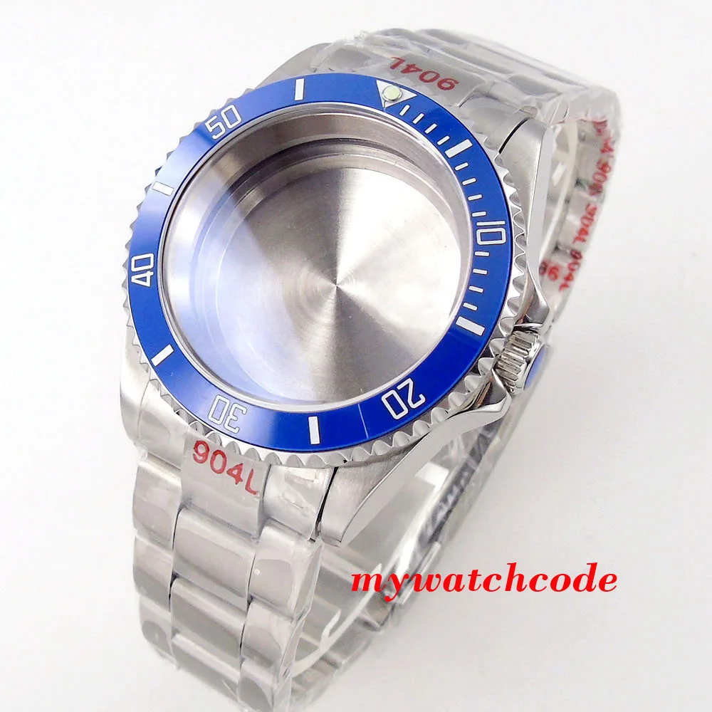 AR Blue Coated Sapphire Glass SUB Steel Watch Case 200m Waterproof for NH34 NH35 NH36 NH70 NH72 ETA2824 ST2130 PT5000 SW200 Part