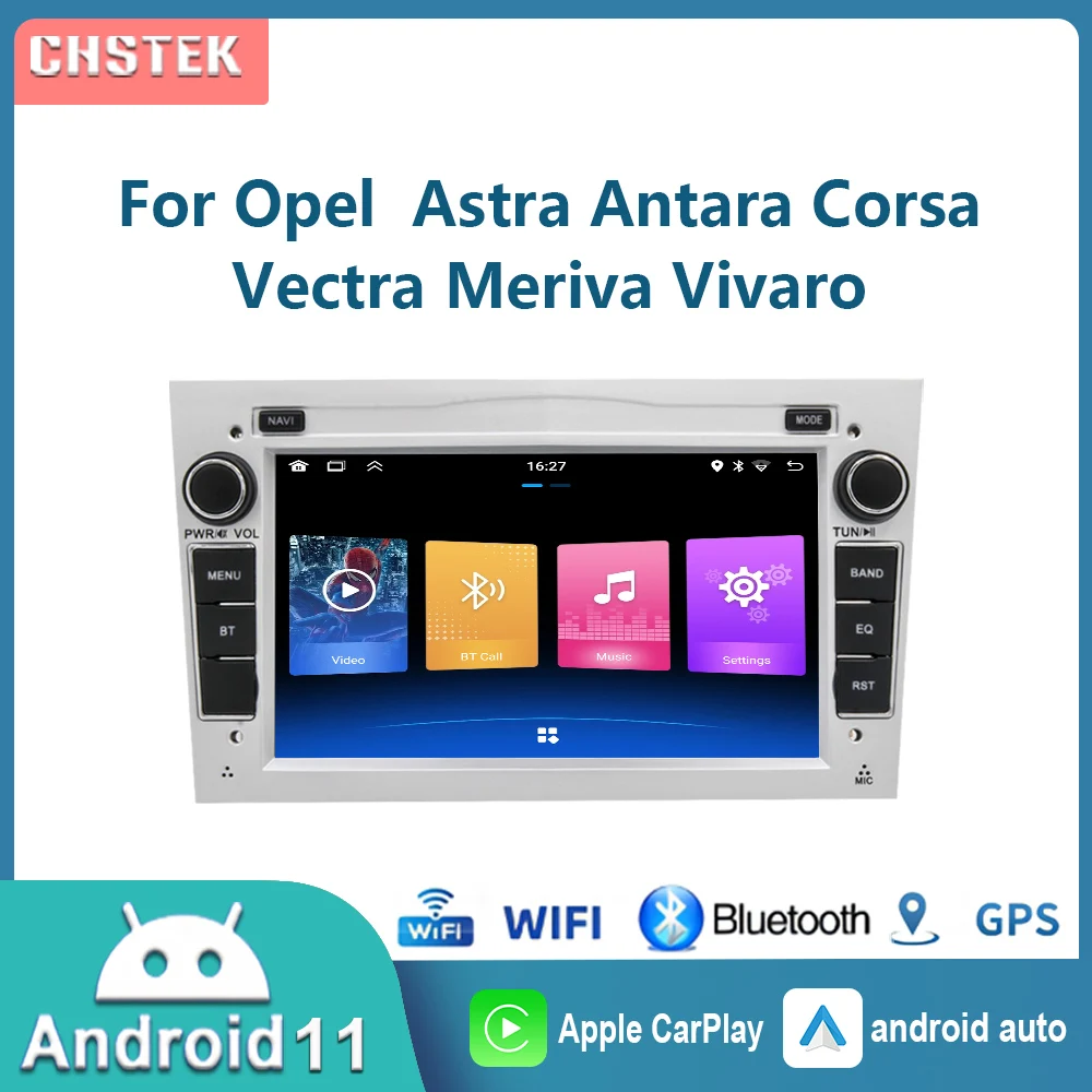 

Car Player Radio Navigator Carplay for Opel Astra Vauxhall Vectra Antara Corsa Combo 2004-2011 Android 11 Auto Stereo WiFi GPS