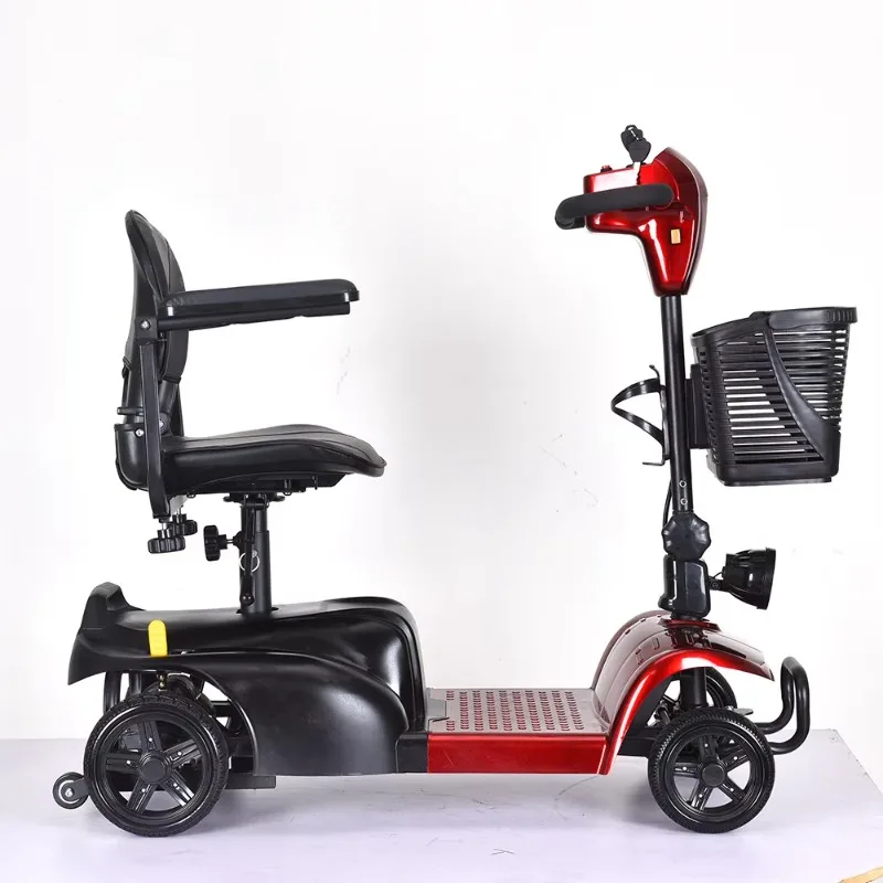 Folding adult mobility scooter electric wheelchair for the disabled