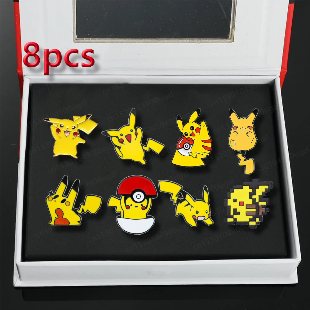 

Pokémon Brooch Set Anime Cartoon Pikachu Enamel Pins Badges Cosplay Backpack Lapel Pin Accessories Friend Jewelry Decoration