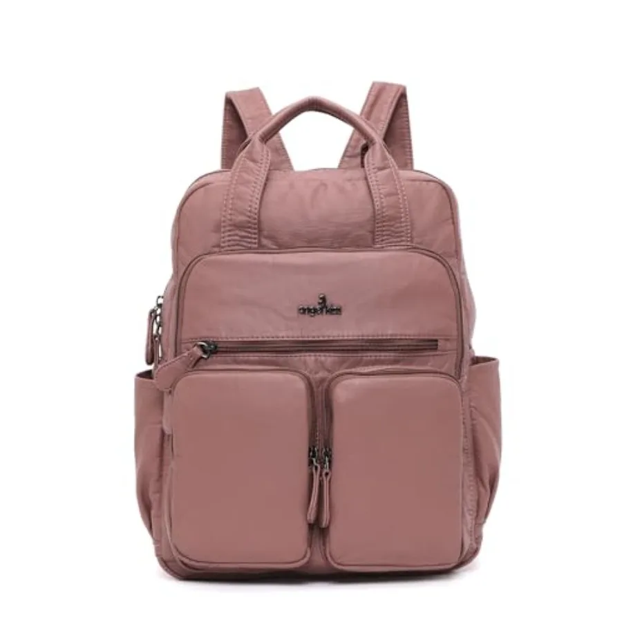 

Backpack Purse for Women Soft Washed Leather Multi Pocket Casual Travel Backpacks…