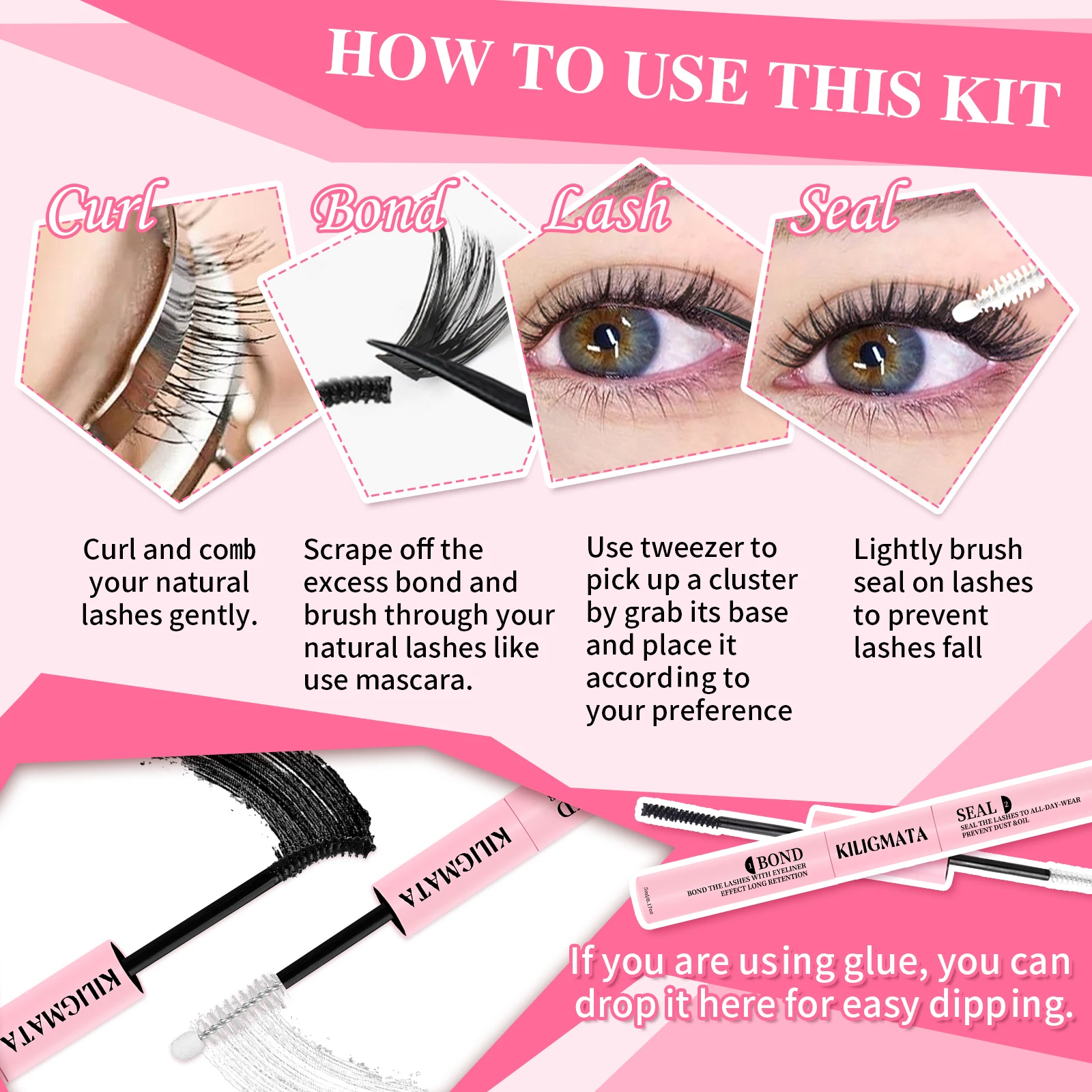 384PCS Lash Clusters for DIY Eyelash Extensions