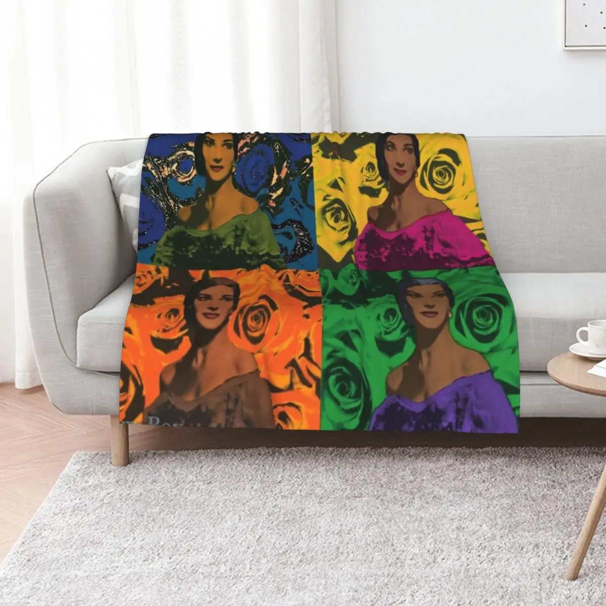 Maria Callas quartet Throw Blanket Nap Beautifuls Extra Large Throw Thins Picnic Large Blankets