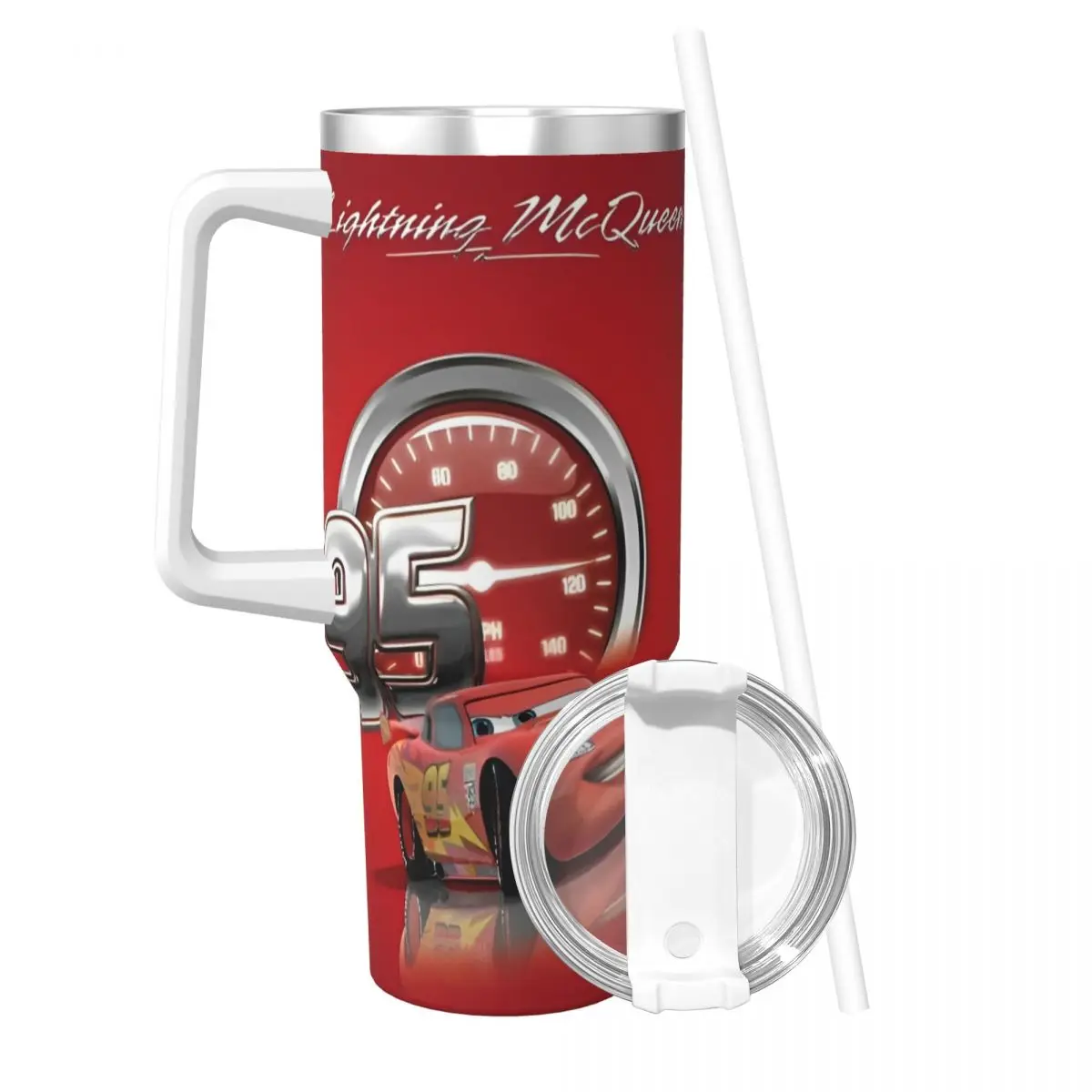 Lightning Mcqueen Stainless Steel Tumbler Travelist Mugs Cup Large Capacity Coffee Mug Heat Preservation Cold and Hot Bottle