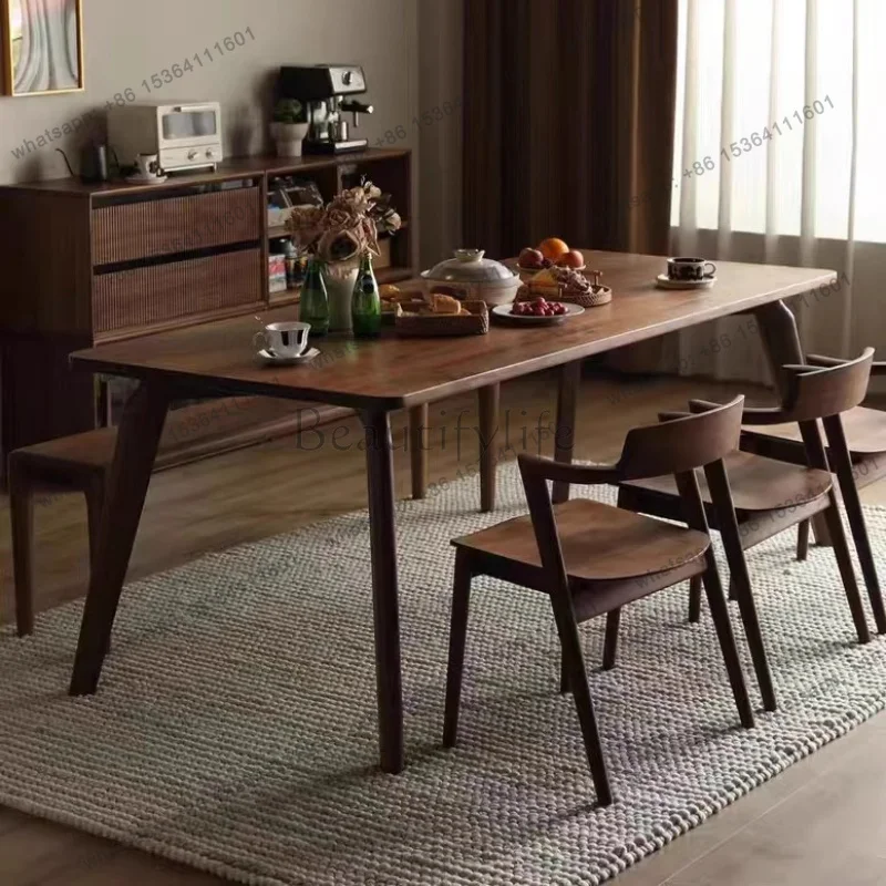 LJY Big Decoration Black Dining Tables Wooden Square Nordic Luxury Home Dining Tables Mid Century High Juegos De Comedor Furnitu