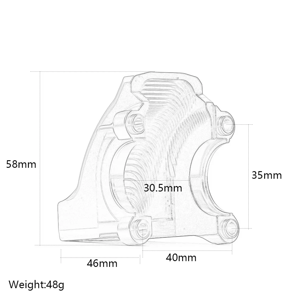 Aluminum Alloy #7780 Front/Rear Housing Differential Gearbox Cover For RC 1/5 Traxxas X-Maxx XMaxx 77086-4 77076-4 Accessories