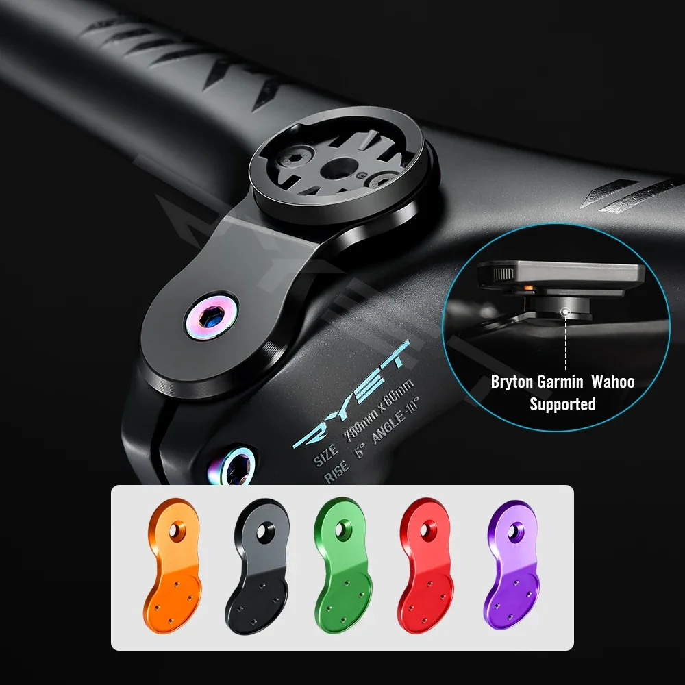 

RYET Ultralight Headset Integrated Top Cap MTB Bike Headset Cover With Computer Mount Gramin Bryton Wahoo Ultralight Stem Cap