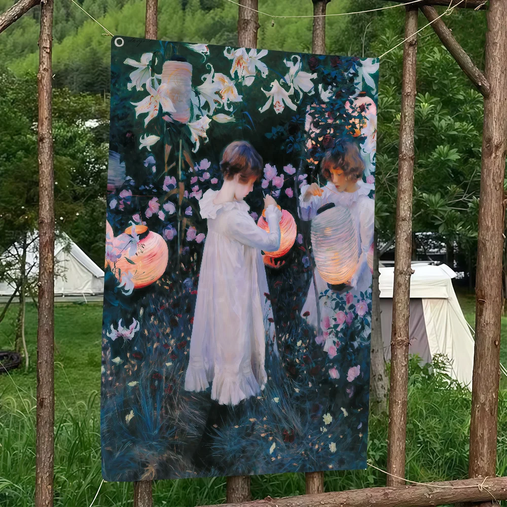 American Artist John Singer Sargent flag Party Decoration Art Picnic Home Hanging Camping Outdoor Party Banner