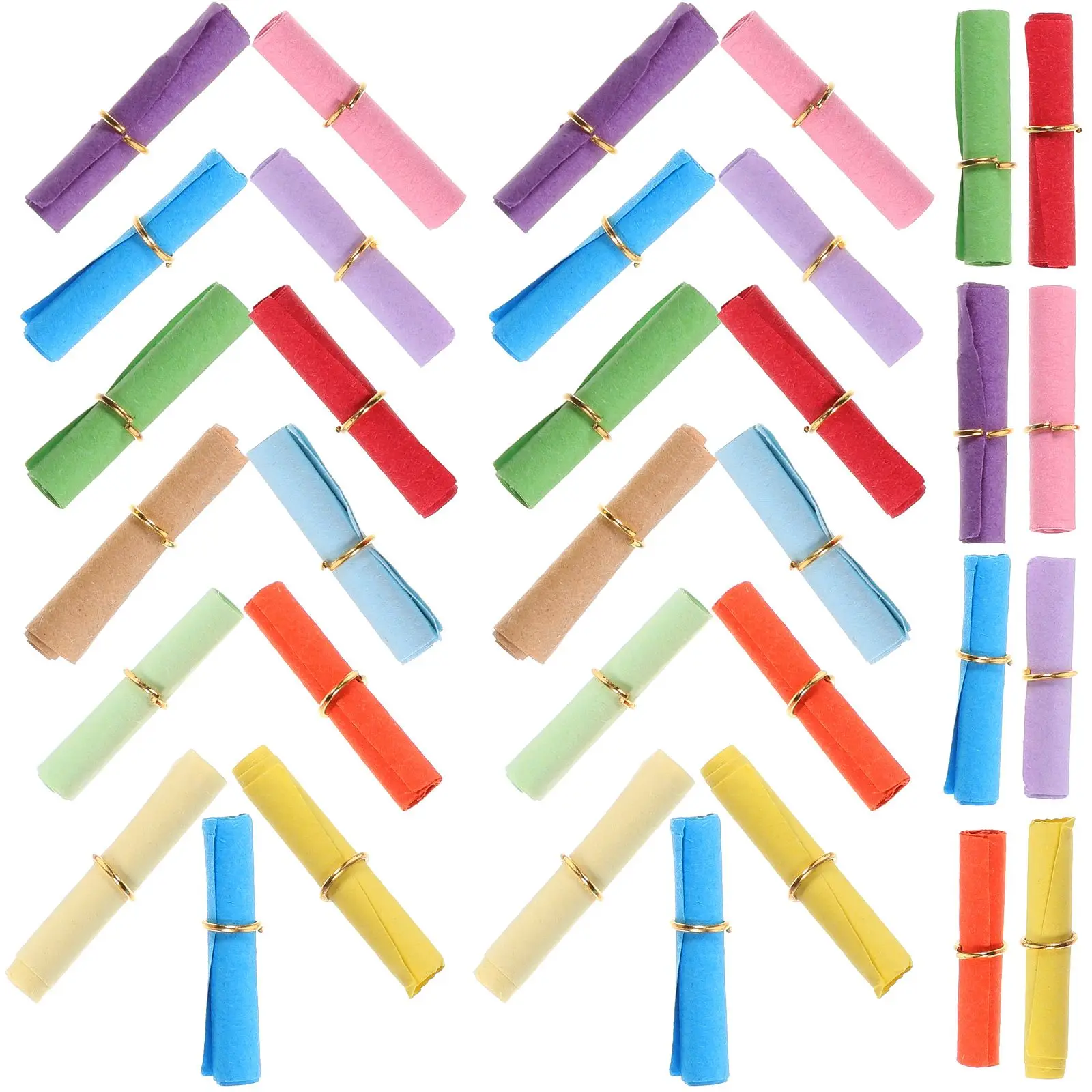 

100 Pcs Paper Decorative Colored Mini Paper Wishing Bottle Vintage Mini Blank Writing Lucky Bottle Gifts