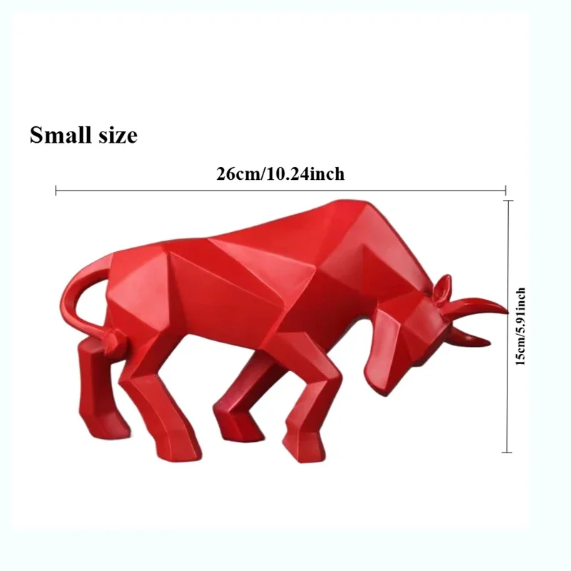 Nordic Resin Bull Statue 8