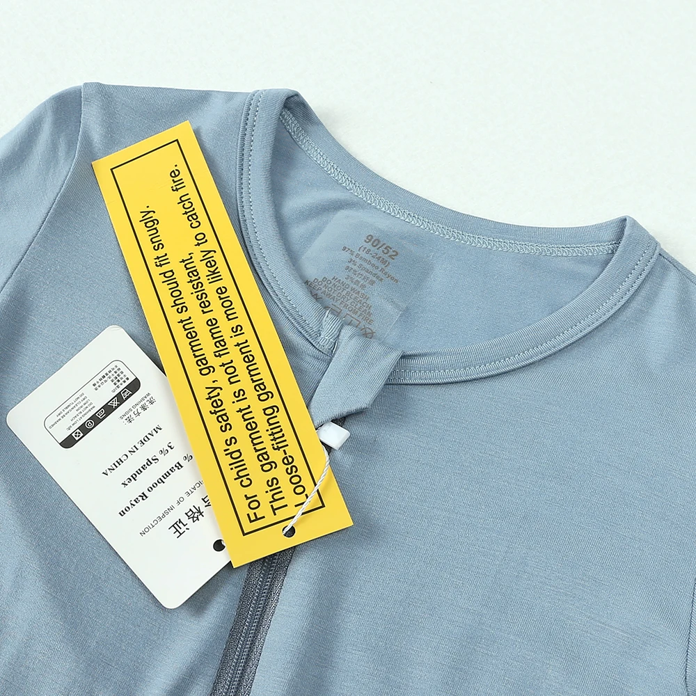 Neugeborenen Baby Bambus Faser Strampler Solide Atmungsaktive Langarm Kleidung Für 0-24M Junge Mädchen Overall Infant Loungewear pyjamas – Detail 3