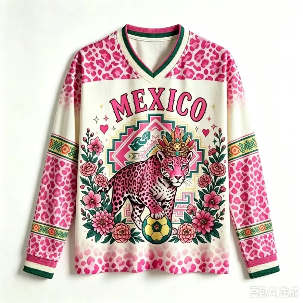 Floral Leopard Pattern 3D Printed Spring-autumn V-neck Long Sleeves Clothing Outdoor Sports Breath Quick-dry Casual Parent-child