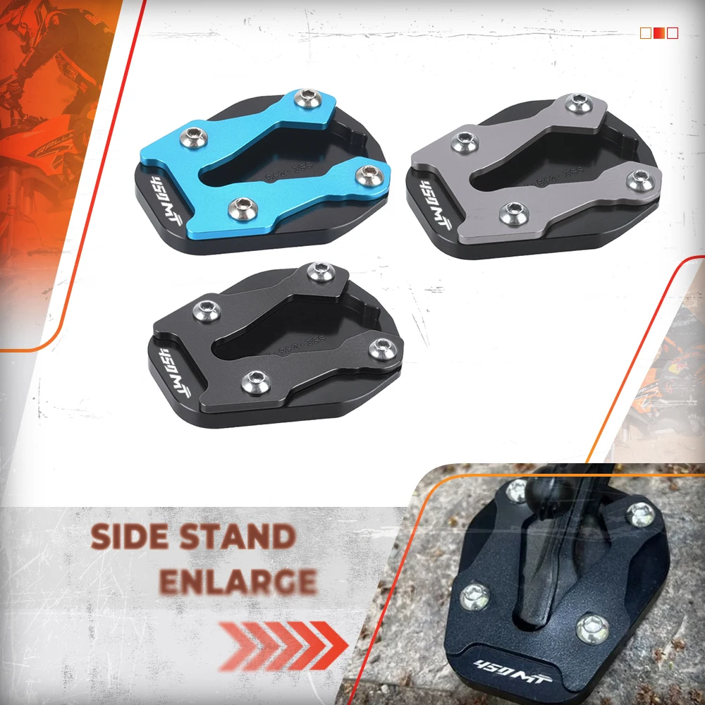 

Motorcycle Accessories 450MT Side Stand Enlarge Kickstand Enlarger Support Extension For CFMOTO CF 450 MT 450 MT450 2024 2025