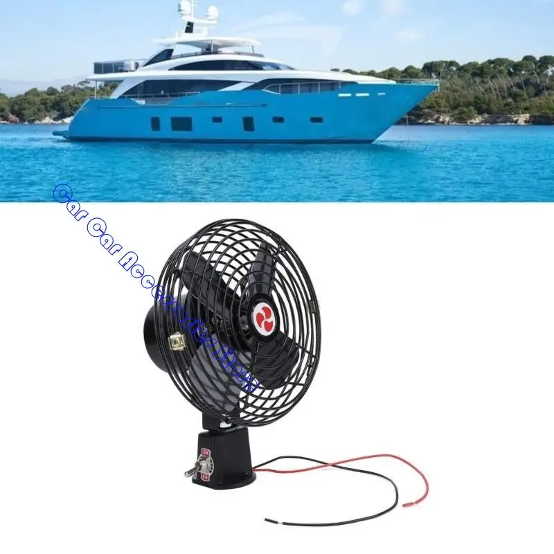 

242D Vehicle Fan 12V 24V Cooling System With Vibration Reduction For Trucks RVs Boats