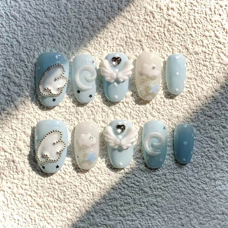 Y2K Mini Niedliche Schmetterlingsflügel Noten Schleife 3D Nagelkunst Dekorationen Transparente Silikonform für Nagelkunst – Detail 2