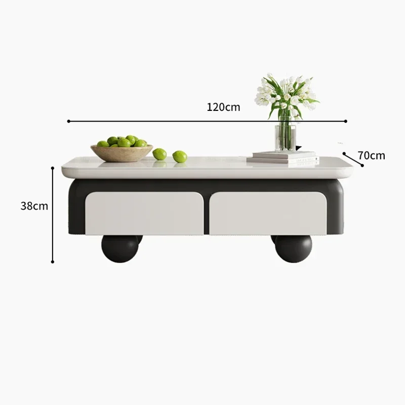 Apartment Anti Slip Coffee Table Nordic Wear Resistant Center Table Industrial Easy Clean Mesa Centro Home Furniture